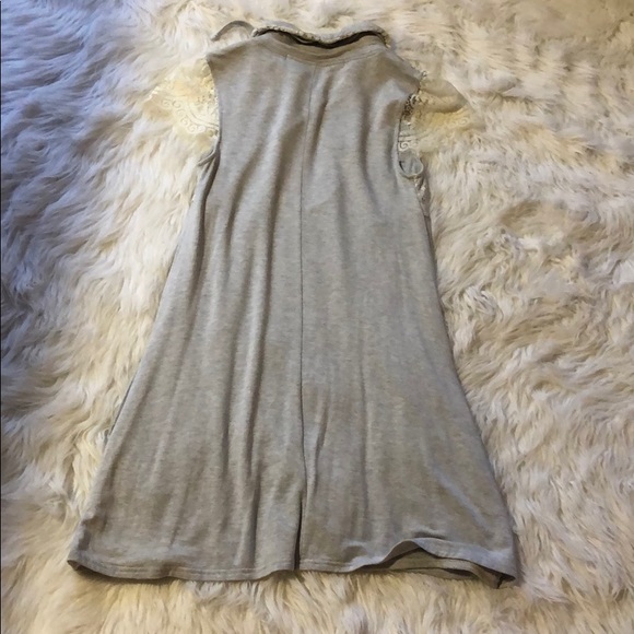 Kensie • Pretty A-Line Lace Sleeve Casual Dress - Picture 7 of 8